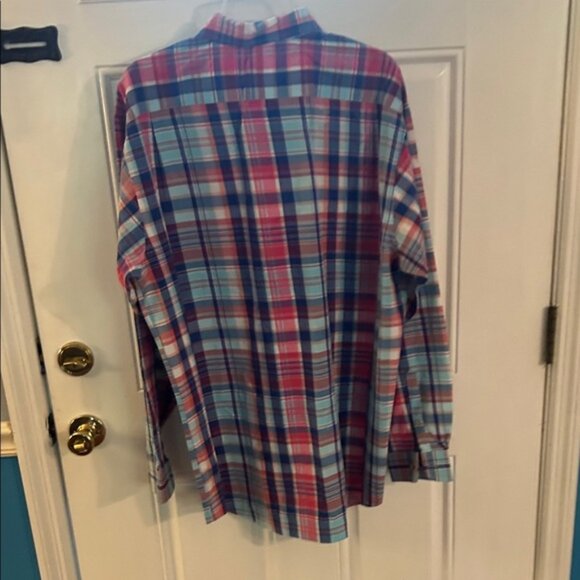 Southern Proper Men's Red and Blue Plaid Shirt XLT. - Picture 2 of 4